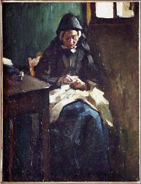 Sitting woman in Ters, 1892, Anthon van Rappard