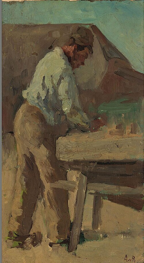 Laborer in a brickworks, 1885, Anthon van Rappard