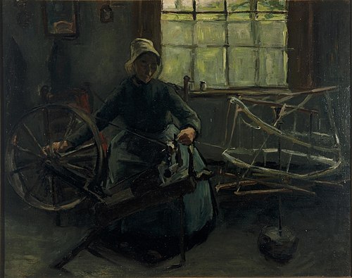 Spoelwindende vrouw, Nuenen, 1884, Anthon van Rappard