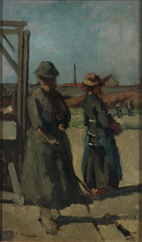 Twee arbeidsters, 1885, Anthon van Rappard
