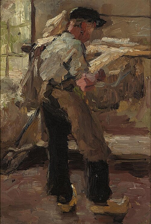 Cotton Weaver near his Machine, 1891, Anthon van Rappard