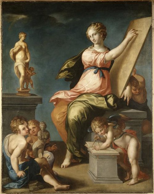 Allégorie de la peinture et de la sculpture, 1600, Ambroise Dubois