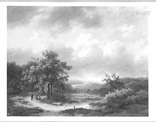 landscape, 1844, Marinus Adrianus Koekkoek