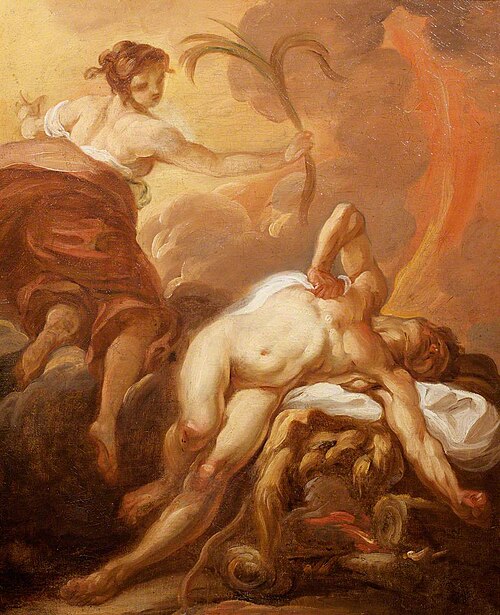 Death of Hercules, 1762, Jean-Baptiste Deshays de Colle