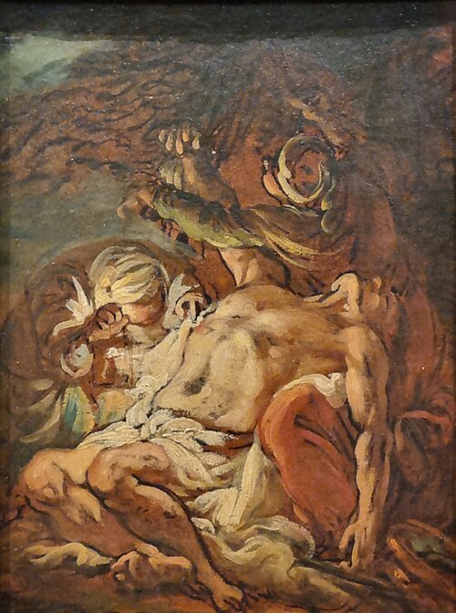 Saint Sébastien soigné par sainte Irène, , Jean-Baptiste Deshays de Colle