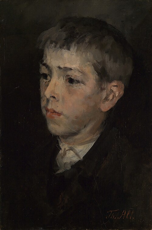 Bildnis eines Knaben, 1872, Theodor Alt