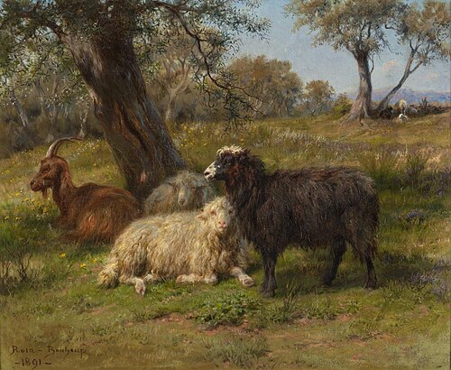 Moutons et chèvres, 1891, Rosa Bonheur