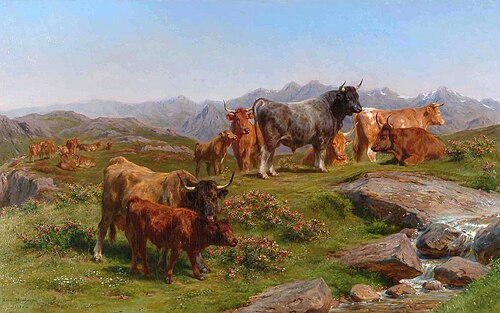 Bœufs et taureaux, race du Cantal, , Rosa Bonheur