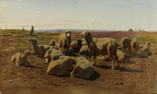 Watching His Flock, 1860, Rosa Bonheur