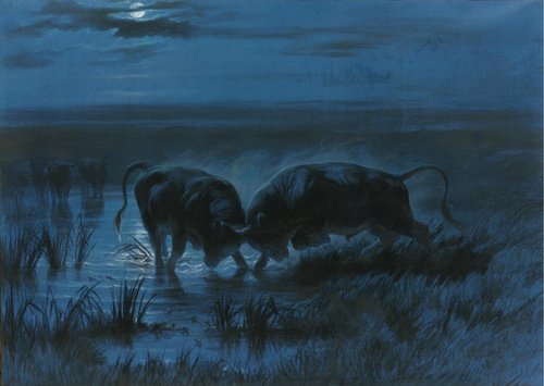 Moonlight Battle, 1868, Rosa Bonheur