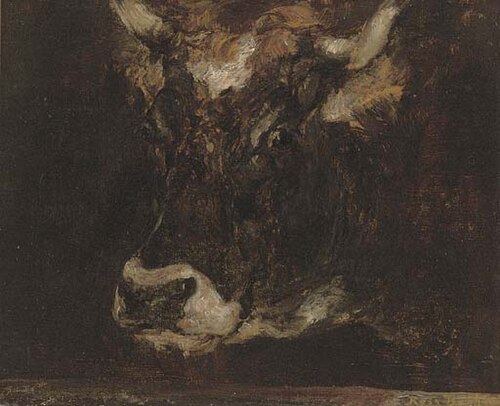 A study of a cow's head, 1900, Rosa Bonheur