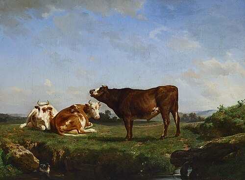 Trois vaches au pâturage, 1900, Rosa Bonheur