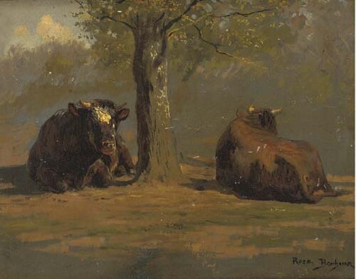 Vaches sous l'arbre, 1900, Rosa Bonheur