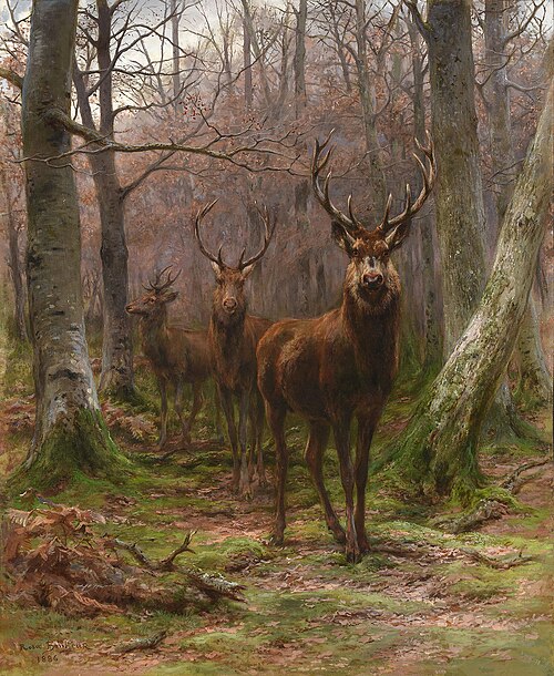 Three Bucks in the Fontainebleau Forest, 1900, Rosa Bonheur