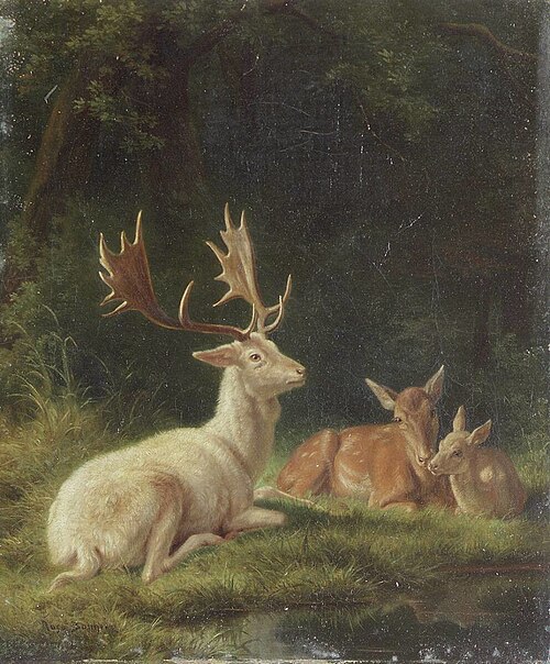 Cerf dans un paysage, 1900, Rosa Bonheur