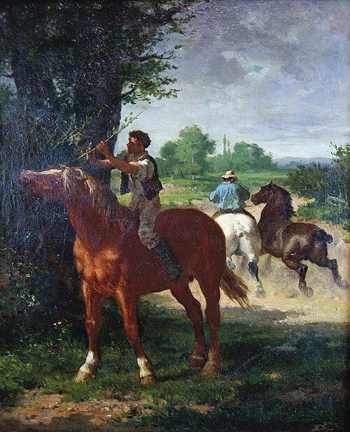 La halte du cavalier, 1854, Rosa Bonheur