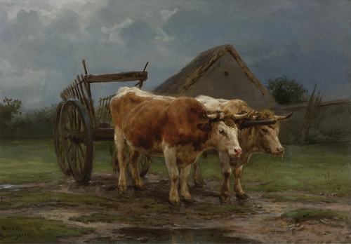 Oxen Pulling A Cart, 1900, Rosa Bonheur