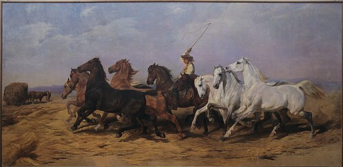 La Foulaison du blé en Camargue, 1864, Rosa Bonheur