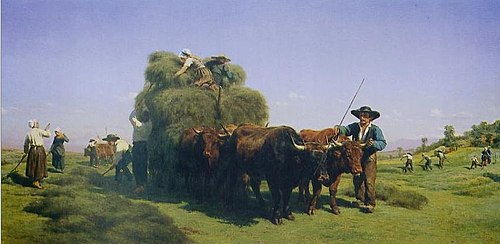 La Fenaison en Auvergne, 1855, Rosa Bonheur