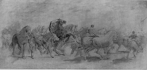 Study for The Horse Fair, 1850, Rosa Bonheur