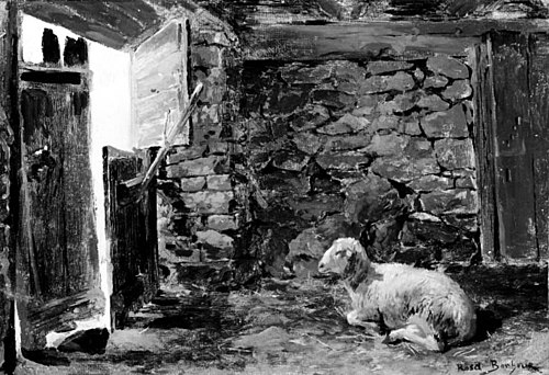A Couching Sheep in a Stable, 1868, Rosa Bonheur