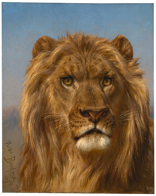 portrait de lion, 1879, Rosa Bonheur