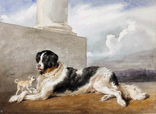Sultan and Rosette – the dogs of the Czartoryskis, 1852, Rosa Bonheur