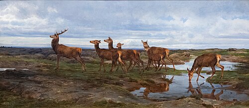 Une famille de cerfs, 1865, Rosa Bonheur