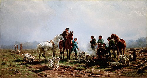 Gathering for the Hunt, 1856, Rosa Bonheur