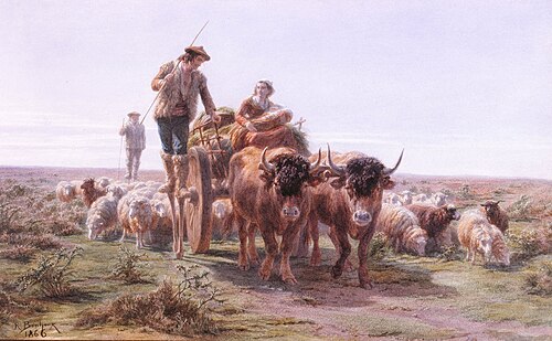 Landes Peasants Going to Market, 1866, Rosa Bonheur