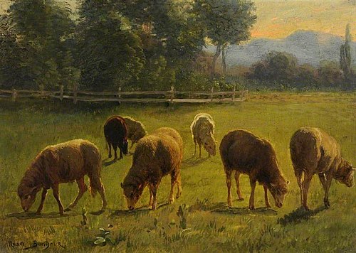 Sheep in a Landscape, , Rosa Bonheur