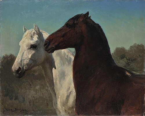 Two Horses, 1889, Rosa Bonheur