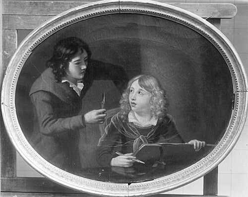 Zeichnende Kinder, 1795, Friedrich Gotthard Naumann