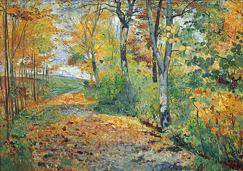 Herbstlicher Wald, 1895, Theodor Hagen