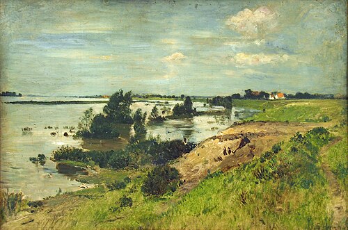 Ufer am Niederrhein, , Theodor Hagen