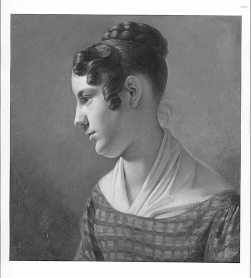 Portrait of a girl, 1827, Theodor Leopold Weller