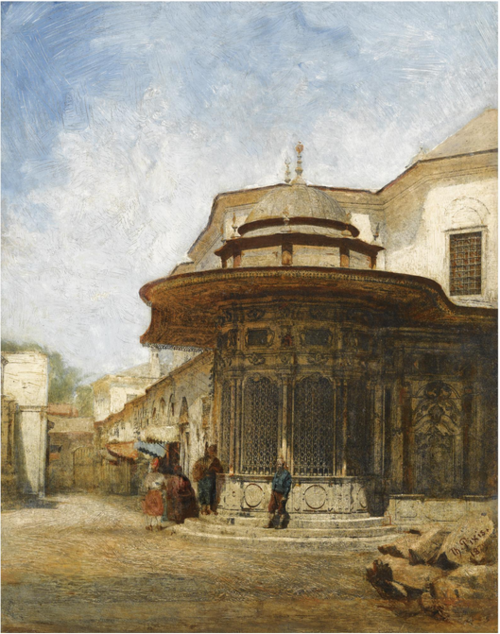 AN OTTOMAN KIOSK ON ALEMDAR CADDESI, CONSTANTINOPLE, , Theodor Pixis