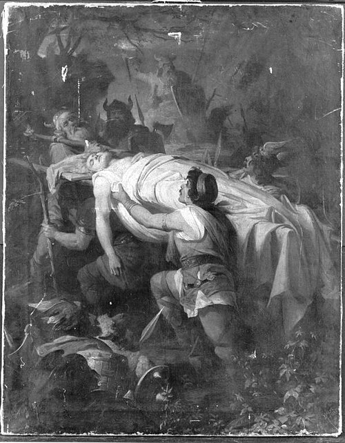 Aufbahrung des toten Siegfried, 1877, Theodor Pixis