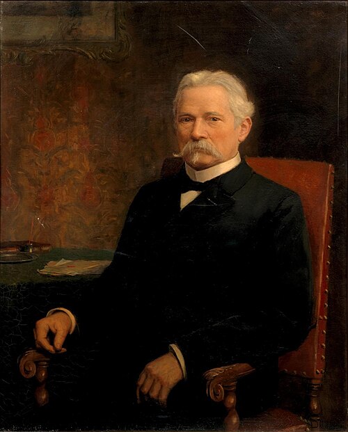 Portret van burgemeester dr. B. Reiger, 1891, Johan Coenraad Ulrich Legner
