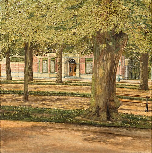 Gezicht op de Maliebaan van het noord-oosten uit gezien, 1899, Helena Elisabeth Kleynhens