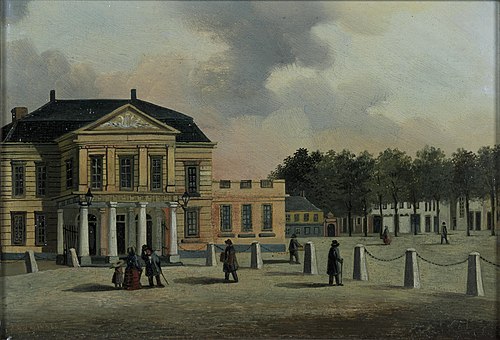 De schouwburg op het Vredenburg te Utrecht, 1860, Johan Godfried van Ginkel