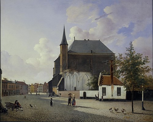 De Mariaplaats te Utrecht, 1820, Willem Albertus Haanebrink