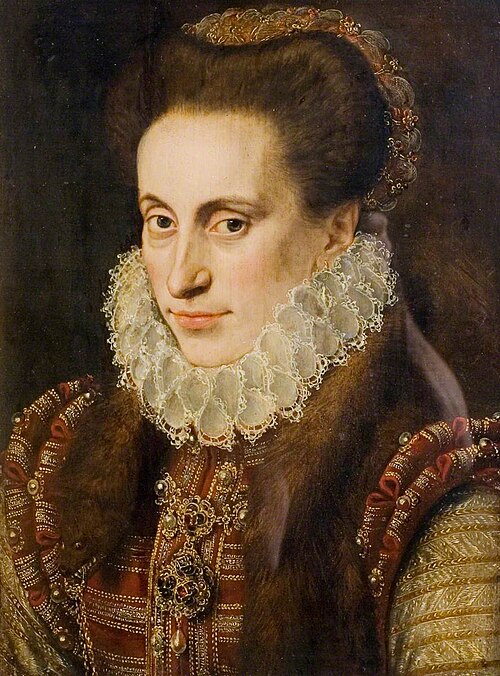 Portrait of a Woman (said to be Lady Elizabeth Fitzgerald, 1528?–1589, 'Fair Geraldine', wife of Edw, 1573, Lucas D'Heere
