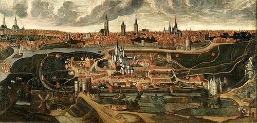 View of the city of Ghent, 1564, Lucas D'Heere