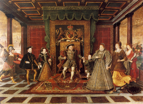 The Family of Henry VIII: An Allegory of the Tudor Succession, 1572, Lucas D'Heere