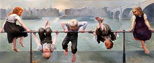 Street Arabs at Play, 1890, Dorothy Tennant