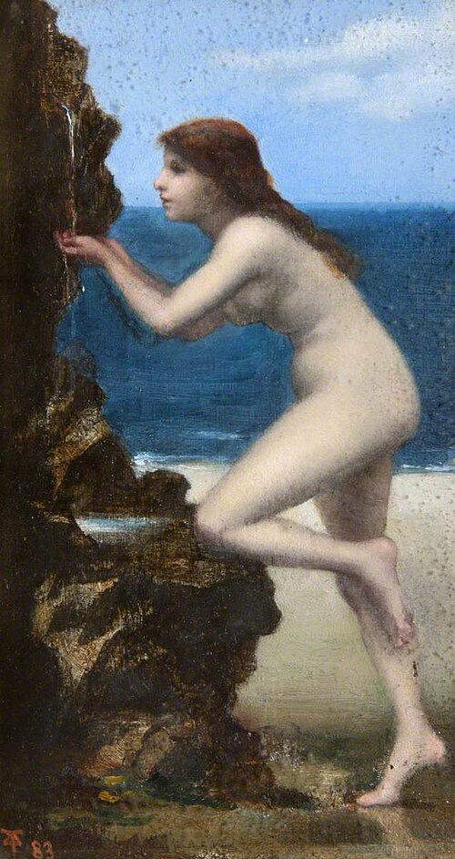A Nude Girl at a Spring by the Sea, 1883, Dorothy Tennant
