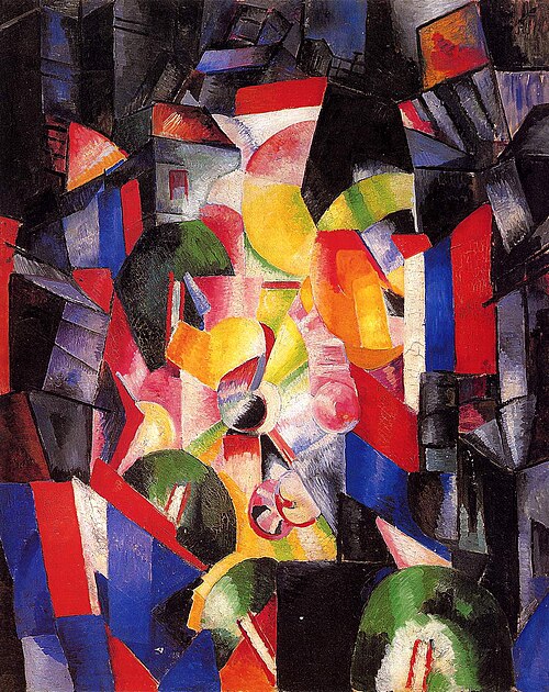 City at Night, 1913, Alexandra Exter