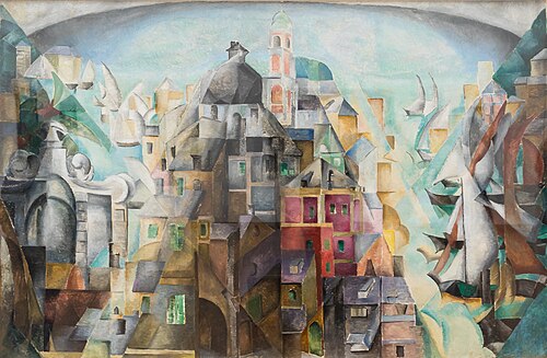 Kubo-Futuristische Komposition (Hafen), 1912, Alexandra Exter