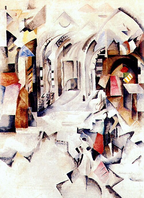 Composition (Genoa), 1913, Alexandra Exter